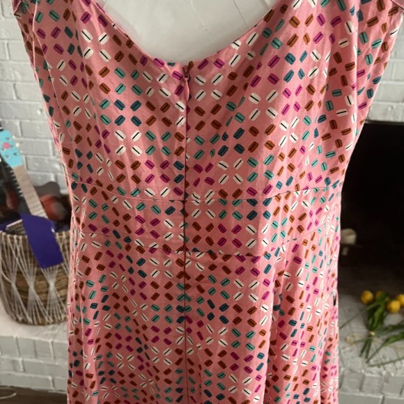 Modcloth Pink Cherry Velvet New Girl Style Dress with Pockets XL - Picture 6 of 7